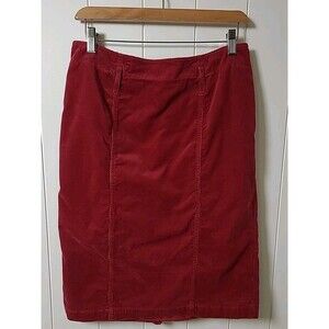 Think Tank Pencil Skirt Womens Size 8 Pink Corduroy Fall Winter Preppy Fairy